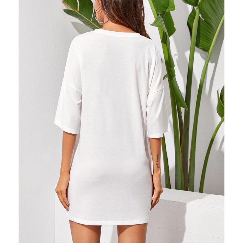 Boutique | Butterfly Drop T-Shirt Dress - Picture 6 of 7